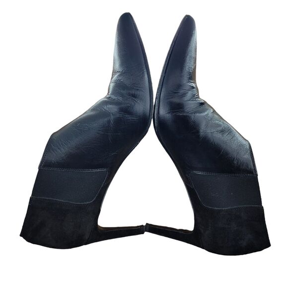 Rag & Bone Beha Chelsea Shooties Size 39 EU, Size 9 US Black Leather 3" Stiletto - Picture 8 of 13